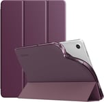 Coque Compatible Avec Samsung Galaxy Tab A9+/A9 Plus 11"" 2023 Sm-X210/X216/X218, Étui De Protection Arrière En Tpu Translucide Givré Pour Tout Nouveau Galaxy Tab A9+, Violet Sombre