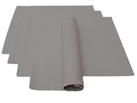 Lemos Home Lot de 4 Sets de Table Environ 46 x 36 cm en Coton Plusieurs Couleurs (Gris)