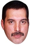 FoxyPrinting Freddie Mercury Celebrity Cardboard Party Face Mask Fancy Dress