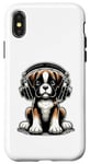 Coque pour iPhone X/XS Boxer Dog Casque audio pour chien Boxers