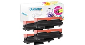 4 toner compatibles pour brother mfc-l2710dn l2710dw l2730dw l2750dw, type jumao noir