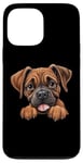 Coque pour iPhone 13 Pro Max Boxer mignon pour homme et femme