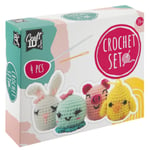 Craft ID - Crochet kit animals - 4 pcs (CR1721/GE)