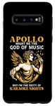 Coque pour Galaxy S10 Drôle dieu grec Apollo karaoké nuit chantant divinité