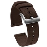 Niziruoup Bracelet de Montre en Toile Dégagement Rapide Sangles Tissées Bracelet de Remplacement Canvas Watch Strap 18mm 20mm 22mm Bracelet de Rechange en Militaire Balistique pour Homme et Femme