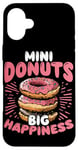 Coque pour iPhone 16 Plus Mini beignets, Big Happiness Mini Donuts