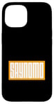 Coque pour iPhone 15 Orange SAYNOMO (Say No More) Orange Color Graphic