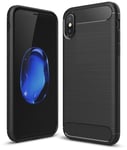 Carbon Fiber Case for iPhone X/XS - Black