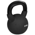 Svart Gjutjärn Kettlebell 10 kg Neoprenbelagd