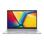 ASUS VivoBook 14 X1404ZA-EB274W - Conception de charnière à 180 degrés Intel Core i5 1235U / jusqu'à 4.4 GHz Win 11 Home Carte graphique Iris Xe 8 Go RAM 256 SSD NVMe 14" 1920 x 1080 (Full HD) IEEE 802.11b, 802.11a, 802.11g, 802.11n, 802.11ac, Bluetooth 4.1 Wi-Fi 5 argent transparent 802.1