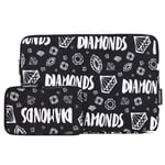 Laptop 11&quot; Sleeve Med Veske (30 x 19.5 cm) - Diamanter