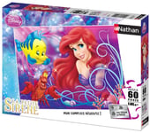 Nathan - Puzzle Enfant - 60 pièces - Jolie petite sirène - Disney Ariel - Fille ou garçon dès 6 ans - Puzzle de qualité supérieure - Carton épais et résistant - Princesses - 86634