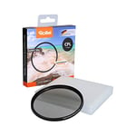 Rollei Premium Round Filter CPL (1 stop) - Polarizing filter (Polarizer) with aluminum ring made of Gorilla glass with special coating - Size: 49 mm