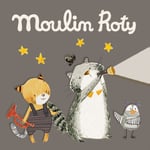 Moulin Roty Boîte de 3 disques pour lampe à histoires Les Moustaches MULTICOLORE