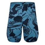 Reebok Men's Workout Ready All Over Print Shorts, Batik Blue, M