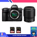 Nikon Z8 + Z 50mm f/1.8 S + 2 SanDisk 128GB Extreme PRO UHS-II SDXC 300 MB/s + Ebook 'Devenez Un Super Photographe' - Hybride Nikon