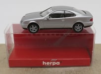 rare HERPA HO 1/87 MERCEDES-BENZ CLK COUPE GRIS CLAIR METAL IN BOX #032377