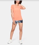 Women's Under Armour Vanish Seamless Spacedye Peach Short Sleeve T-shirt Size Xl