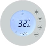 Lifcausal - Thermostat intelligent Tuya WiFi avec écran lcd, contrôleur de température programmable, contrôle par application, compatible avec Alexa,