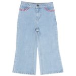 Copenhagen Colors Byxor I Denim Med Vida Ben Light Blue Indigo Washed | Blå | 110 cm