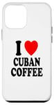 Coque pour iPhone 12 mini I Heart (Love) Café cubain Espresso Colada Cafecito