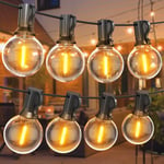 Guirlande Lumineuse Exterieure 45m, 24v Guirlande Guinguette Avec G40 75+2 Led Ampoules, Imperm??Able Guirlande Exterieur Pour Terrasse Et?? Jardin Patio F??Te Mariage Pergola