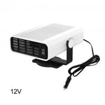 Valkoinen 12V-12/24V 120W Talvi Kannettava autonlämmitin Auton lämmitystuuletin Huurteenpoistolämmitin Huurteensulatus Lumi Pieni Sähköauton Lämmitin kuorma-autoon