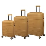 it luggage Eco Tough 3 Piece Hardside 8 Wheel Expandable Spinner Set, Honey Gold, 3 PC Set, Eco Tough 3 Piece Hardside 8 Wheel Expandable Spinner Set