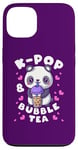 Coque pour iPhone 13 Panda, K-Pop & Bubble Tea, Musique coréenne, Mignon et