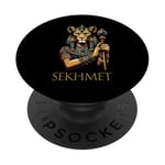 Déesse égyptienne ancienne Sekhmet PopSockets PopGrip Adhésif