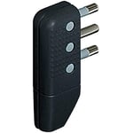 bticino S2468TGE adaptateur prise d'alimentation anthracite - Adaptateurs prises d'alimentation (250 V, 16 A, anthracite, Mâle, CEI 23-50)