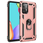 Samsung Galaxy A52s 5G      Military Armour Ring Case    RoseGold