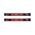 AC Milan Écharpe tubulaire officielle anglaise Noir/rouge Taille unique