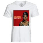 T-Shirt Homme Vieille Affiche Nina Simone My Baby Just Cares For Me Musique Rétro Poster