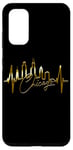 Coque pour Galaxy S20 Chicago Skyline Battement de Cœur ÉTATS-UNIS J'aime Chicago