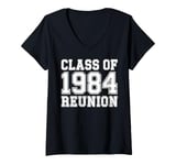 Womens Class of 1984 Reunion Back to School Alumni Gift V-Neck T-Shirt