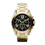 Michael Kors Oversized Bradshaw Chronograph Quartz Watch with Gold Stainless Steel Strap for Women MK5739