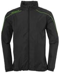 Uhlsport Stream 22 All Weather Jacket Children's Jacket - Black/Fluo Green, 128