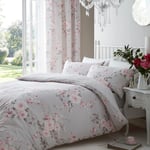 Catherine Lansfield Canterbury Floral Bedding Set - Kingsize Grey