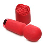 Bloomgasm Pleasure Rose Petite Mini Multispeed Silicone Rose Wand Sexy Vibrator