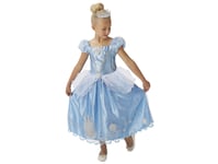 Disney Princess Cinderella Deluxe Dress Costume (3-9 År) (Storlek 104/S)