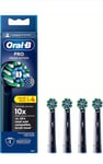 Oral-B Pro Cross Action Toothbrush Heads Black - 4 Pack BRAND NEW