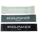 Endurance Mini Loop 3 Pack - Str. ONESIZE Unisex, Perfekt för Träning & Återhämtning - Handla nu på Loparshop.se!