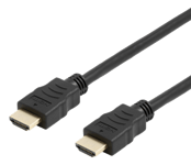 HDMI-kabel Deltaco flexibel, 4K@60Hz, 2 meter - Svart