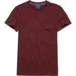 Superdry Mens Vintage Logo Embroidered T-Shirt in Burgundy material_cotton - Size 2XL