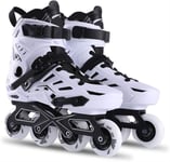 YDL Inline Skates for Adults Men and Women High Performance Adult Single Row Skates Professional White Speed Roller Skates for Children Beginner and Teen (Color : White-c, Size : 4.5UK)