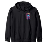 Arcade Machine Vintage 80s 90s Retro Vaporwave Aesthetic Zip Hoodie