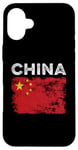 iPhone 16 Plus China Flag Distressed - Men Women Kids - Chinese Flag Case