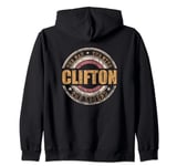 Mens Clifton The Man The Myth The Legend First Name Clifton Zip Hoodie