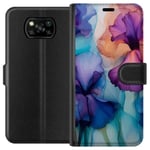 Tegnebogsetui til Xiaomi Poco X3 NFC med Magiske blomster motiv